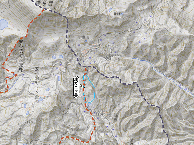 旧安心院町房ヶ畑北部